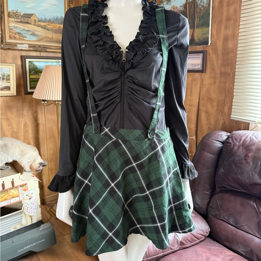 Tripp Punk Goth Plaid Skirt - Picture 2 of 4